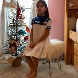 Sailor navy blue and white dress